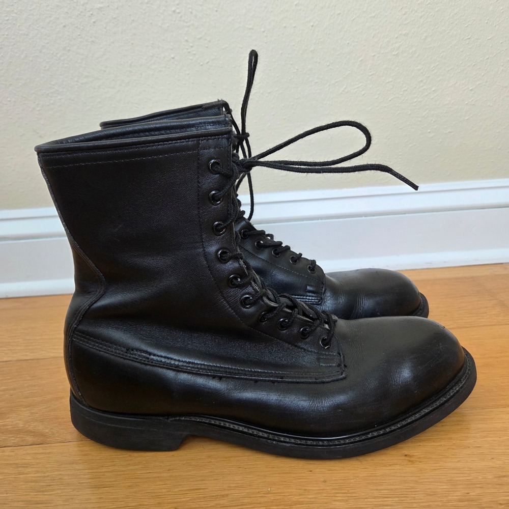 Wolverine Vintage 1994 Military Combat Boots Black Leather Steel Toe Mens 11 R